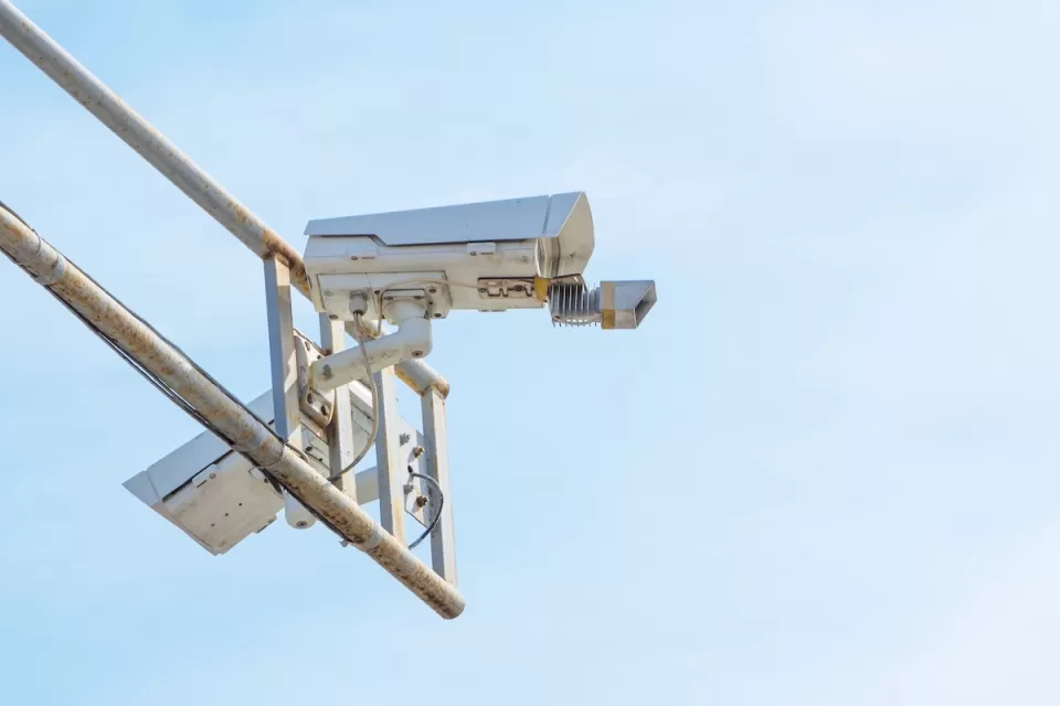 Automated traffic enforcement camera.